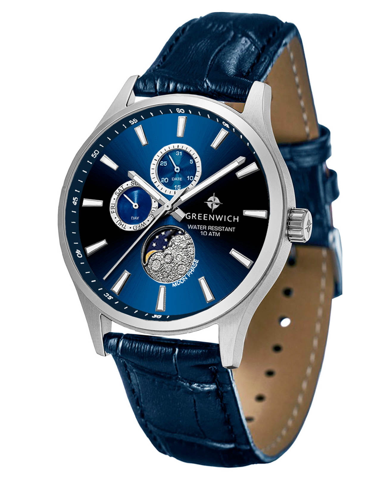 Greenwich Greenwich Moon Walker GW 058.16.36 , наручные мужские часы фото под углом